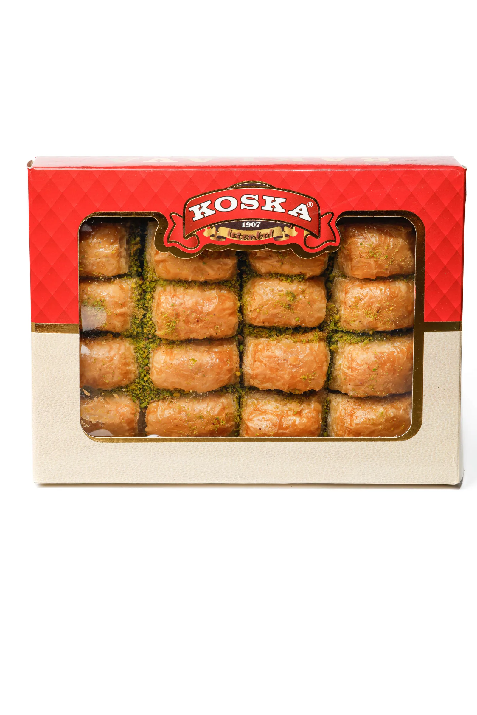 Antep Fıstıklı Baklava, üstten görünüm