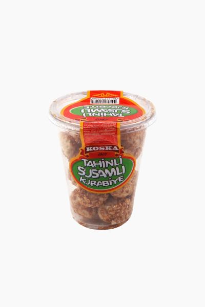 65 GR TAHİNLİ KURABİYE BARDAK KUTU/TAHINI COOKIES  Nt :65 G 
